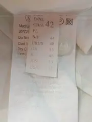 Vorschaubild 4 von Damen Bluse Weiß Gr. 42/XL Klassisch Feminin 3/4-Arm