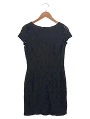 Vorschaubild 2 von Damen festliches Kleid Gr. 34/XS Schwarz Spitze Elegant