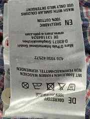 Vorschaubild 4 von Herren Freizeithemd L 50/L Blau Kariert Casual Baumwolle