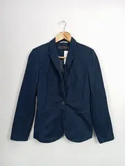 Vorschaubild 1 von Damen Blazer Business Klassisch Blau Gr. 36/S Baumwolle