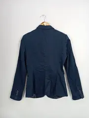 Vorschaubild 2 von Damen Blazer Business Klassisch Blau Gr. 36/S Baumwolle