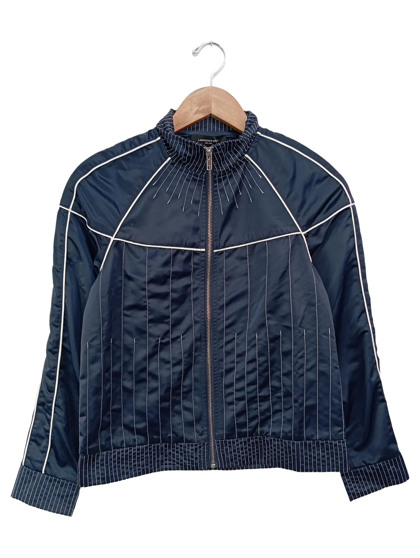 LAWRENCE GREY Damen Leichte Jacke 34/XS Blau Gestreift