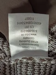 Vorschaubild 4 von Damen Pullover Gr. 36/S Grau Meliert Strickmuster Casual Langarm