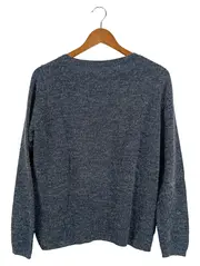 Vorschaubild 2 von Pullover Damen Gr. 38/M Grau Casual Basic Strick Langarm