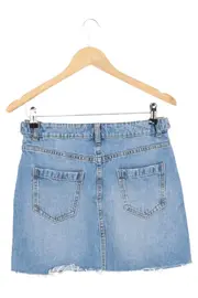 Vorschaubild 2 von Damen Jeansrock Minirock Blau Gr. 38/M Casual Streetwear Baumwolle