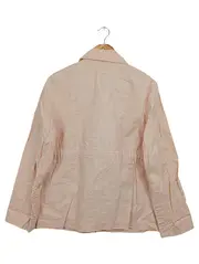 Vorschaubild 2 von Übergangsmantel Damen Gr. 36/S Rosa Leinen Klassisch Elegant