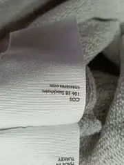 Vorschaubild 5 von Damen Blusenkleid Gr. 34/XS Grau Baumwolle Klassisch
