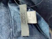 Vorschaubild 3 von Damen Blusenkleid Gr. 34/XS Grau Baumwolle Klassisch