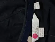 Vorschaubild 3 von Damen Freizeitkleid Gr. 40/L Schwarz Klassisch Elegant Baumwolle