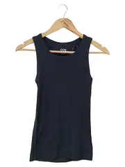 Vorschaubild 1 von Damen Top Gr. 34/XS Schwarz Basic Rippstrick Tanktop