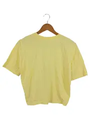 Vorschaubild 2 von Damen T-Shirt Gelb Gr. 36/S Basic Casual Kurzarm Baumwolle