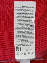 Vorschaubild 4 von Damen Pullover Gr. 44/L Rot Modal Rippstrick Elegant