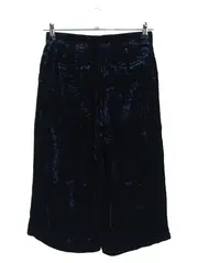 Vorschaubild 2 von Damen Stoffhose Gr. 34 XS Schwarz Elegant Samt Optik