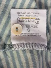 Vorschaubild 4 von Damen Freizeitkleid Gr. 36/S Grün Gestreift Baumwolle Klassisch