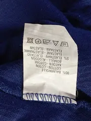 Vorschaubild 4 von Faltenrock Damen Gr. 50/52 Blau Klassisch Elegant Baumwolle Maxirock