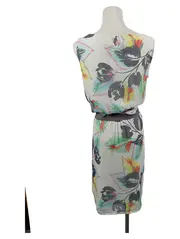 Vorschaubild 2 von Damen Freizeitkleid Gr. 36/S Weiß Florales Muster Bohemian Sommerkleid