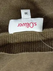 Vorschaubild 3 von Damen Pullover Gr. 36/S Braun V-Ausschnitt Casual Basic