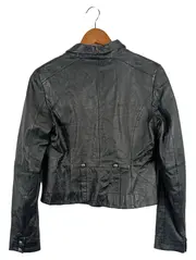 Vorschaubild 2 von Damen Lederjacke Gr. 40/S Grau Vintage Echtleder Jacke