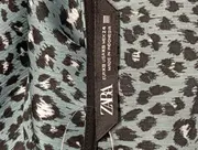 Vorschaubild 3 von Damen Freizeitkleid Gr. 34/XS Blau Tierdruck Bohemian Rüschen