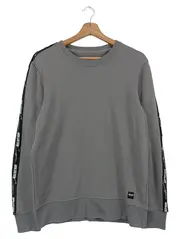 Vorschaubild 1 von Herren Sweatshirt Grau Gr. 46/S Casual Langarm Baumwolle