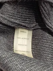 Vorschaubild 4 von Damen Strickkleid Grau Gr. 38/M Elegant Minimalistisch