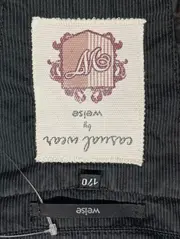 Vorschaubild 3 von Damen Blazer Schwarz Gestreift Gr. 38/M Casual Klassisch