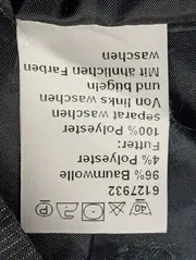 Vorschaubild 4 von Damen Blazer Schwarz Gestreift Gr. 38/M Casual Klassisch