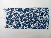 Vorschaubild 1 von Damen Stoffhose Gr. 40 L Blau Floral Muster Casual Modern