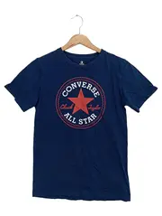 Vorschaubild 1 von Kinder T-Shirt Blau Gr. 152/158 Logo-Print Kurzarm Casual Basic