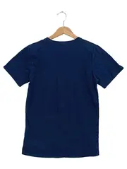 Vorschaubild 2 von Kinder T-Shirt Blau Gr. 152/158 Logo-Print Kurzarm Casual Basic