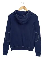 Vorschaubild 2 von Damen Sweatjacke Gr. 32/34 Blau Casual Baumwolle Kapuze Reißverschluss