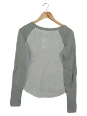 Vorschaubild 2 von Damen Pullover Gr. 36/S Grau Casual Basic Modern