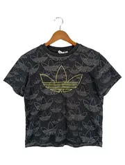 Vorschaubild 1 von Damen T-Shirt Schwarz Gr. 36/S Streetwear Sportlich Trefoil Logo Print