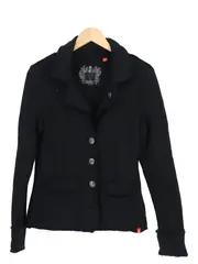 Vorschaubild 1 von Sweatjacke Blazer Damen Gr. S;INT S Schwarz Baumwolle Casual