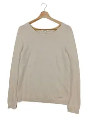 Vorschaubild 1 von Damen Strickpullover Gr. 36/S Beige Basic Casual Langarm