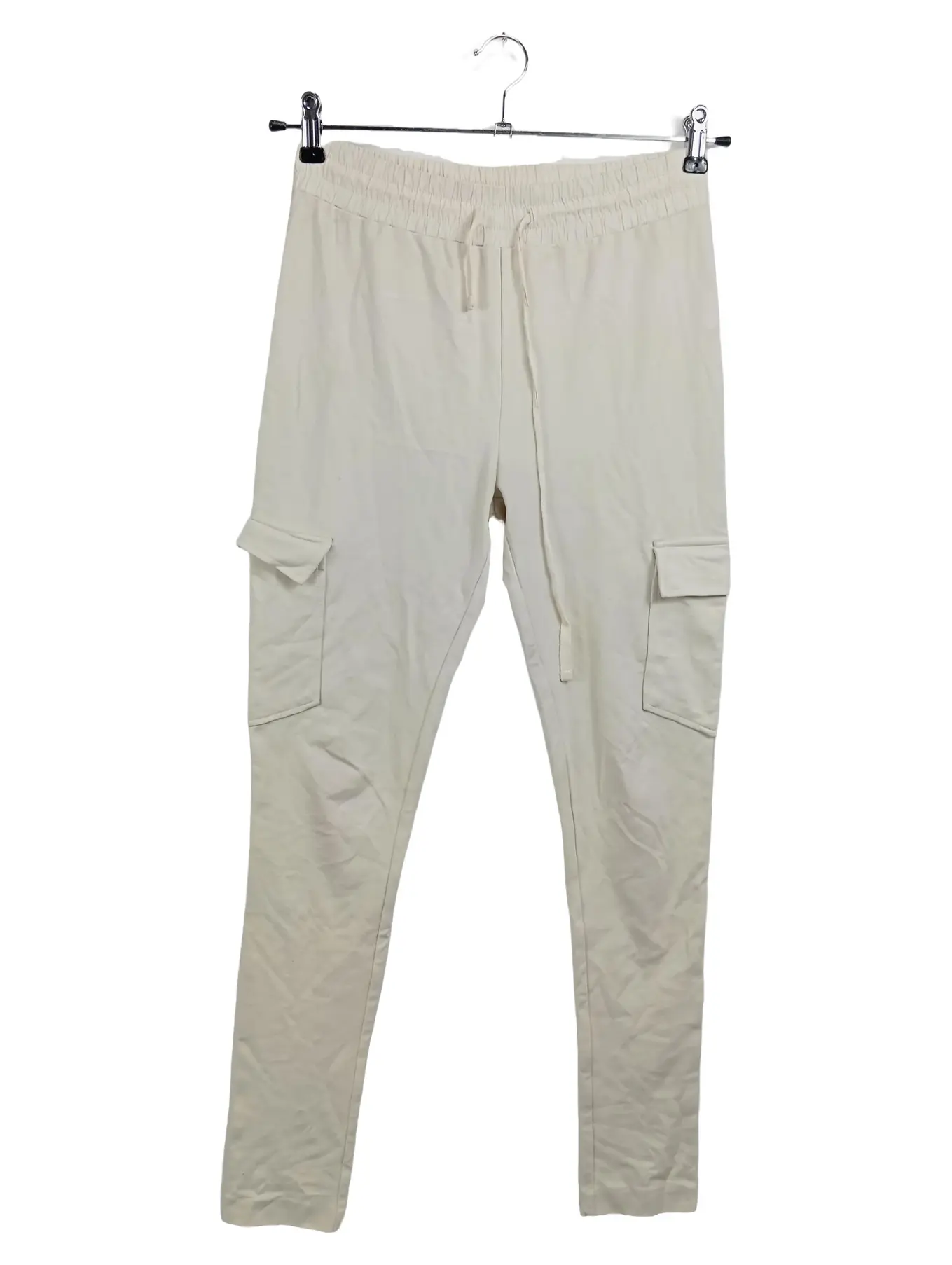 DARLING HARBOUR Damen Cargohose XS 34 Beige Casual Praktisch Viskose Mix