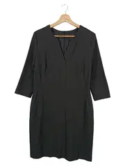 Vorschaubild 1 von Damen Businesskleid Gr. 36/S Grau Elegant Büro Kleid 3/4-Arm