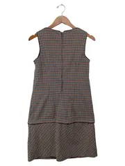 Vorschaubild 2 von Damen Freizeitkleid Gr. 34/XS Kariert Mehrfarbig Ärmellos Elegant