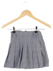 Vorschaubild 1 von Kinder Hosenrock Gr. 122 Grau Kariert Preppy Falten