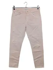 Vorschaubild 1 von Damen Jeans Straight Leg Rosa Gr. W32/40 (Etikett 38) Distressed