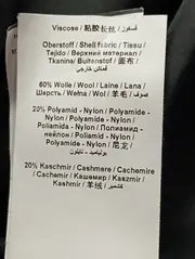 Vorschaubild 6 von Damen Wintermantel Gr. 40/L Grau Wolle Kaschmir Elegant