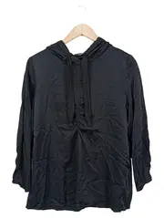 Vorschaubild 1 von Kapuzenpullover Damen 3/4 Arm Viskose Schwarz Gr. 38/M