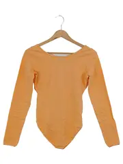 Vorschaubild 2 von Damen Body Langarm Gr. 36/S Casual Orange Baumwolle