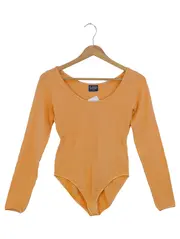 Vorschaubild 1 von Damen Body Langarm Gr. 36/S Casual Orange Baumwolle