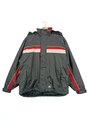 Vorschaubild 1 von Kinder Skijacke Grau Gr. 158/164 Sportlich Kapuze Reißverschluss
