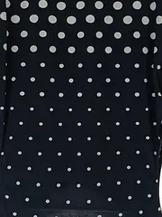 Vorschaubild 4 von Businesskleid Damen Blau Punkte Ärmellos Klassisch Gr. 40 L