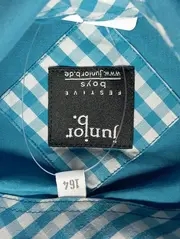 Vorschaubild 3 von JUNIOR B. Freizeithemd Jungen Gr. 164 Türkis Casual Langarm