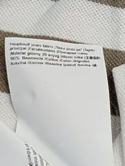 Vorschaubild 6 von Damen Poloshirt Gr. 38/M Casual Braun Gestreift Baumwolle