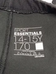 Vorschaubild 3 von Kinder Leggings Gr. 170 Schwarz Sportlich Uni Logo-Print