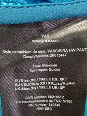 Vorschaubild 5 von . Damen Stoffhose XS 34 Blau Strukturmuster Casual Modern Hose